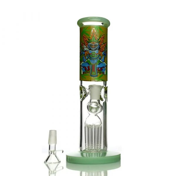 Aztec Straight Tube Water Pipe with Tree Percolator - Inch