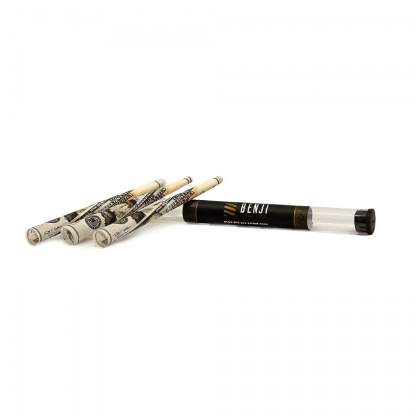 Benji 100 Bill Print Pre Rolled Cones Premium Rolling Papers