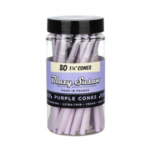 Blazy Susan Purple Pre-rolled Cones - 50 Ultra Thin Papers - 1 1/4"