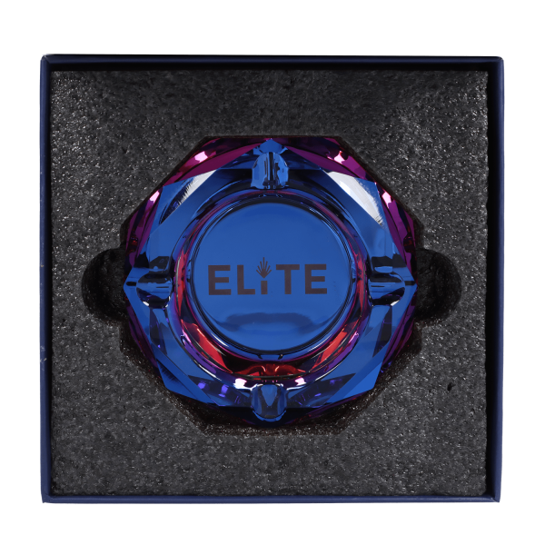 Blue Elite Crystal Ashtray