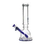 Green Flower Phoenix Star 7Mm Glass 12 Inches Beaker Bong With Wide Base