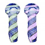 Blue Slime Hand Pipe – Sturdy Borosilicate Glass In Assorted Colors - Vary