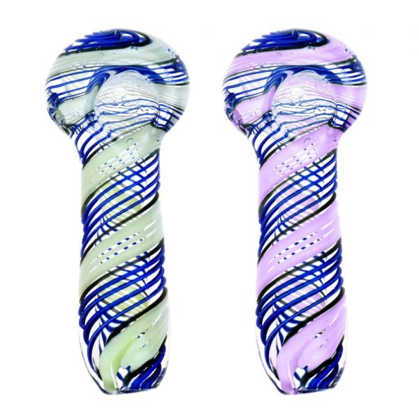 Blue Slime Hand Pipe – Sturdy Borosilicate Glass In Assorted Colors - Vary