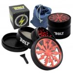 Bolt Grinder with Denim Carrying Pouch - Best Weed Grinders