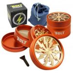 Bolt Grinder with Denim Carrying Pouch - Best Weed Grinders