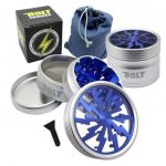 Bolt Grinder with Denim Carrying Pouch - Best Weed Grinders