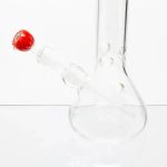 Boost Red Beaker Glass Water Pipe with Ice Catcher 17 Inch