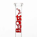 Boost Red Beaker Glass Water Pipe with Ice Catcher 17 Inch