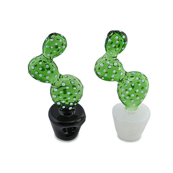 Cactus Pot Glass Pipe Unique Handcrafted Design