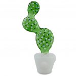 Cactus Pot Glass Pipe Unique Handcrafted Design