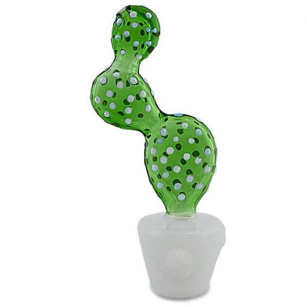 Cactus Pot Glass Pipe Unique Handcrafted Design