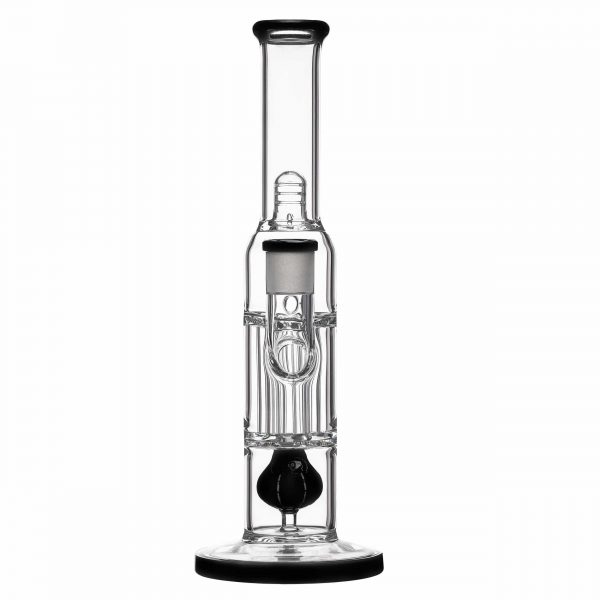 PILLAR BONG W/ GILDED PERC