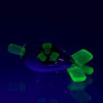 Empire Glassworks Radioactive Bomb Carb Cap Uv Reactive Glass