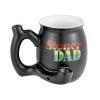 Ceramic Matte Black Stoner Dad Roast and Toast Mug