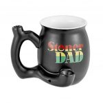 Ceramic Matte Black Stoner Dad Roast and Toast Mug