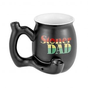 Ceramic Matte Black Stoner Dad Roast and Toast Mug