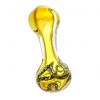 Fumed Glass Hand Pipes With Twisted Helix Design - 4 Inches