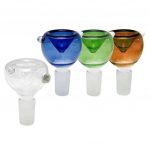 Male Glass Bowl for 10mm Female Water Pipes Assorted Dot Styles