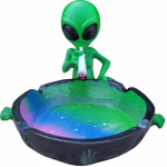 Ceramic Smoking Alien Ashtray Ash Catcher