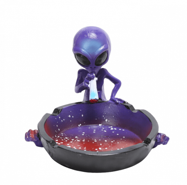 Ceramic Smoking Alien Ashtray Ash Catcher