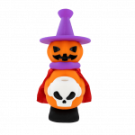 7'' Silicone Halloween Jack O'Lantern Witch Bong Mini Bong