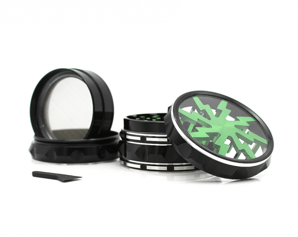 4 Piece Aluminum Lighting Teeth Grinder