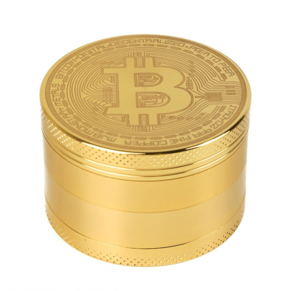 4 Piece Small Bitcoin Metal Grinder