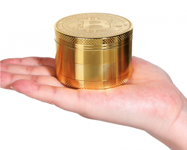 4 Piece Small Bitcoin Metal Grinder