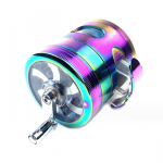 3.5" 4 Piece Hand Crank Grinder with Chamber Window