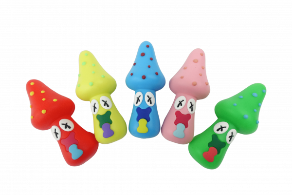 3'' Silicone Intoxicated Mushroom Small Hand Pipe