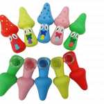 3'' Silicone Intoxicated Mushroom Small Hand Pipe