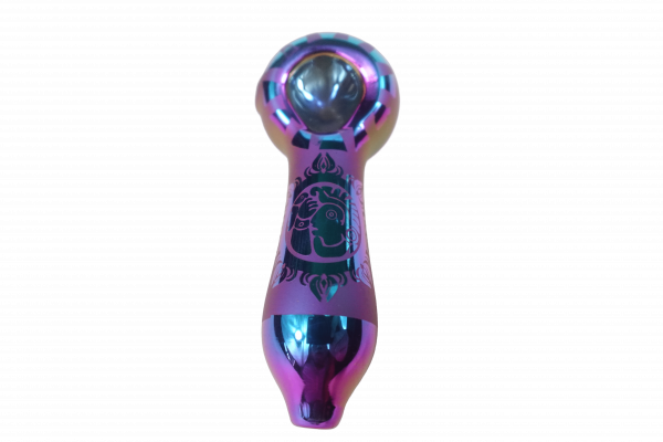 4'' Artistic Painted Glass Hand Pipe