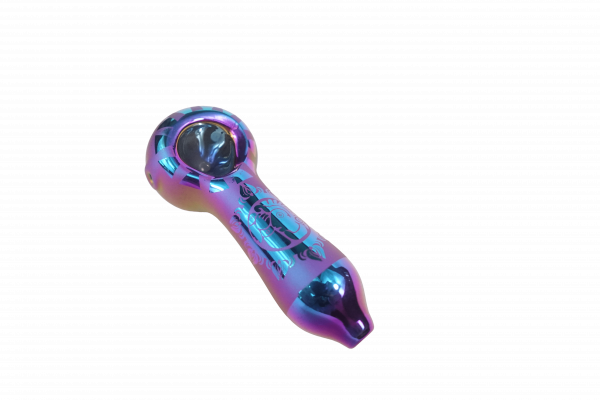 4'' Artistic Painted Glass Hand Pipe