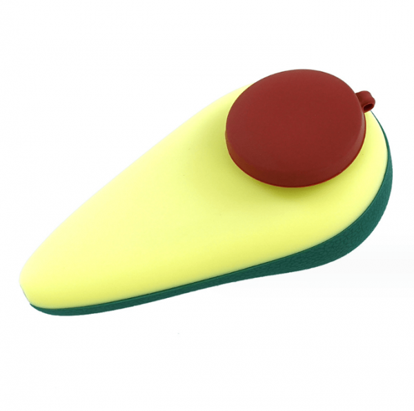 4'' Silicone Avocado Hand Pipe with Lid