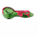 5'' Pink Lizard Glass Spoon Hand Pipe