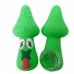 3'' Silicone Intoxicated Mushroom Small Hand Pipe