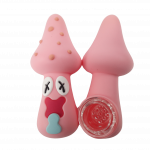 3'' Silicone Intoxicated Mushroom Small Hand Pipe