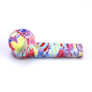 Silicone Hand Pipe with Lid and Removeable Bowl