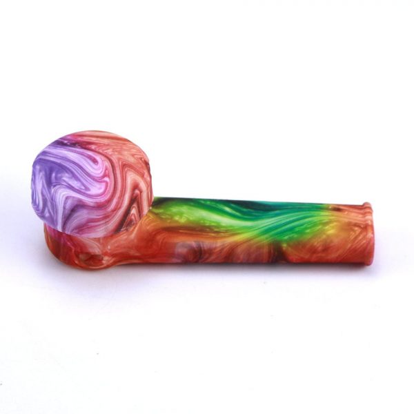 Silicone Hand Pipe with Lid and Removeable Bowl
