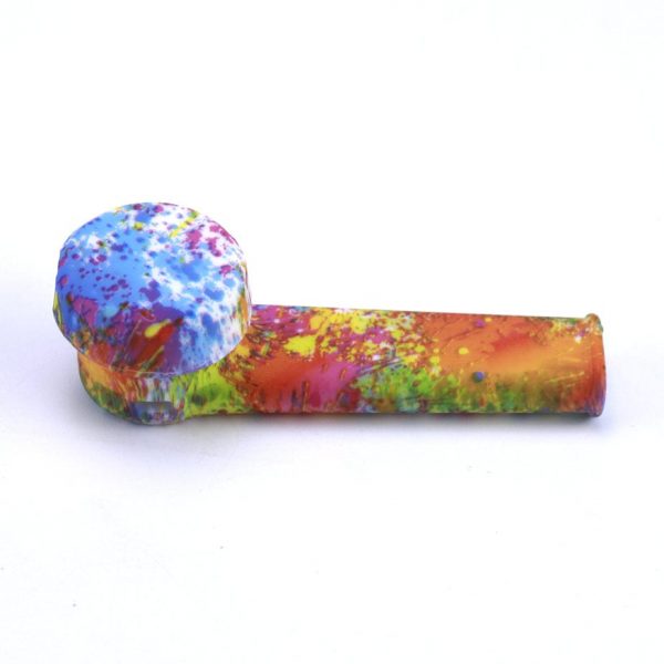 Silicone Hand Pipe with Lid and Removeable Bowl