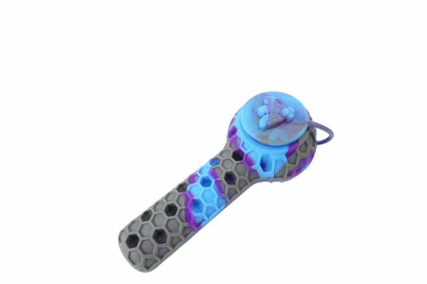 Cloud 8 2 in 1 Honey Bee Hand Pipe/Vapor Straw with Lid Metal Poker and Titanium Tip
