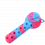 Cloud 8 2 in 1 Honey Bee Hand Pipe/Vapor Straw with Lid Metal Poker and Titanium Tip