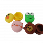4 Piece Pack 4ml Assorted Cute Animal Silicone Wax Oil Concentrate Vaporizer Cream Container