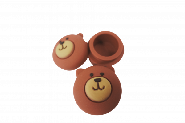 4 Piece Pack 4ml Assorted Cute Animal Silicone Wax Oil Concentrate Vaporizer Cream Container