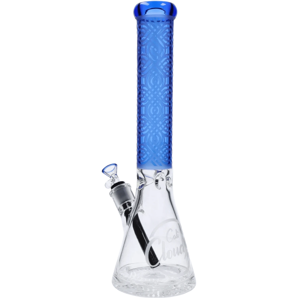 Cloud Cali X 15-inch Engraved Thick Base Beaker Bong