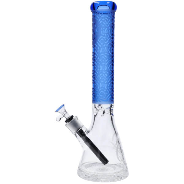 Cloud Cali X 15-inch Engraved Thick Base Beaker Bong