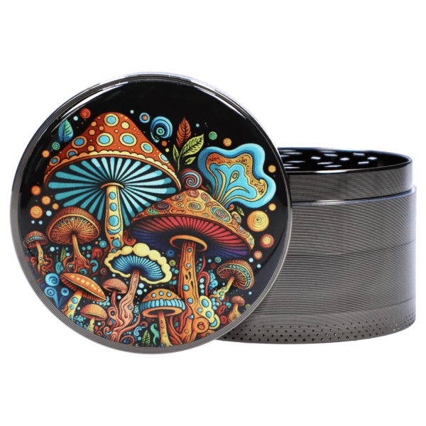 DHC 63mm Chrome w/ Psychadelic Mushroom Grinder
