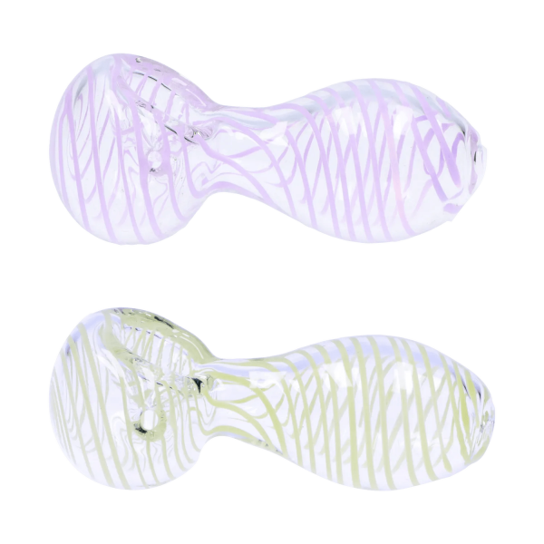 DHC 3-inch Glass Loose Swirl Hand Pipe