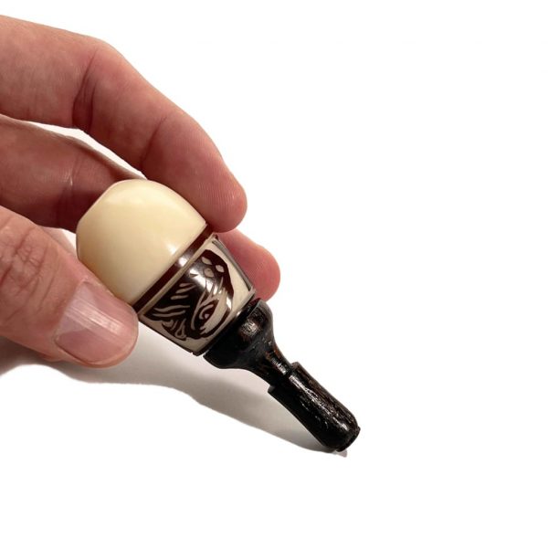Colombian Tagua Seed Hand Pipe for Discreet Smoking