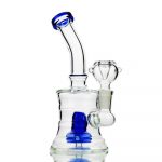 Compact 6 Drum Lines Bong with 14mm Bowl for Smooth Smoking